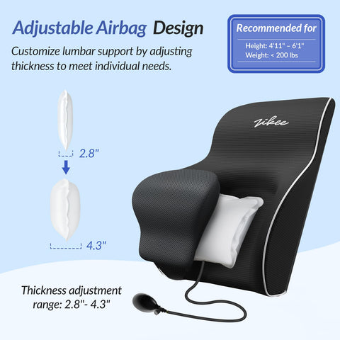 ZIKEE memory foam core offers balanced softness and firm support.