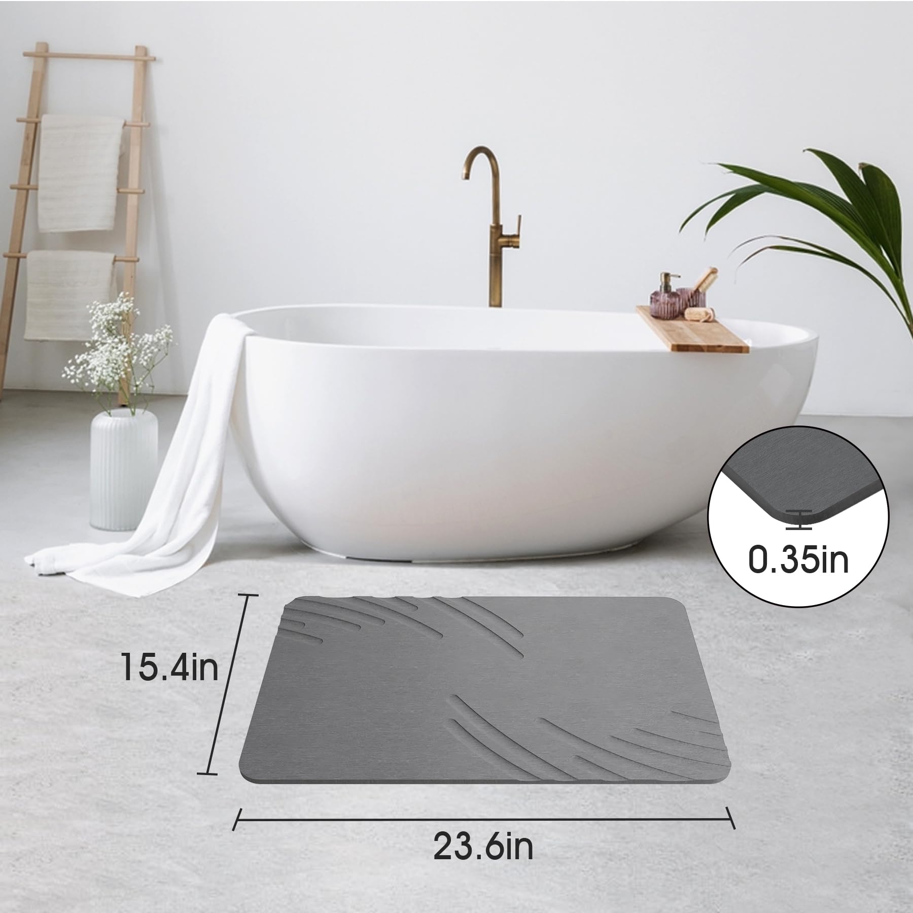 ZIKIBL mat is easy to clean with rinse or wipe.
