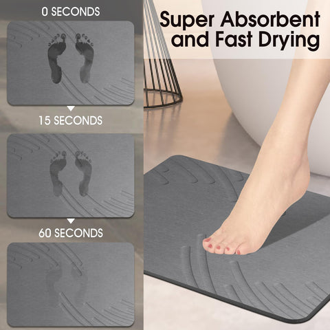 ZIKIBL mat features a non slip textured surface for safety.