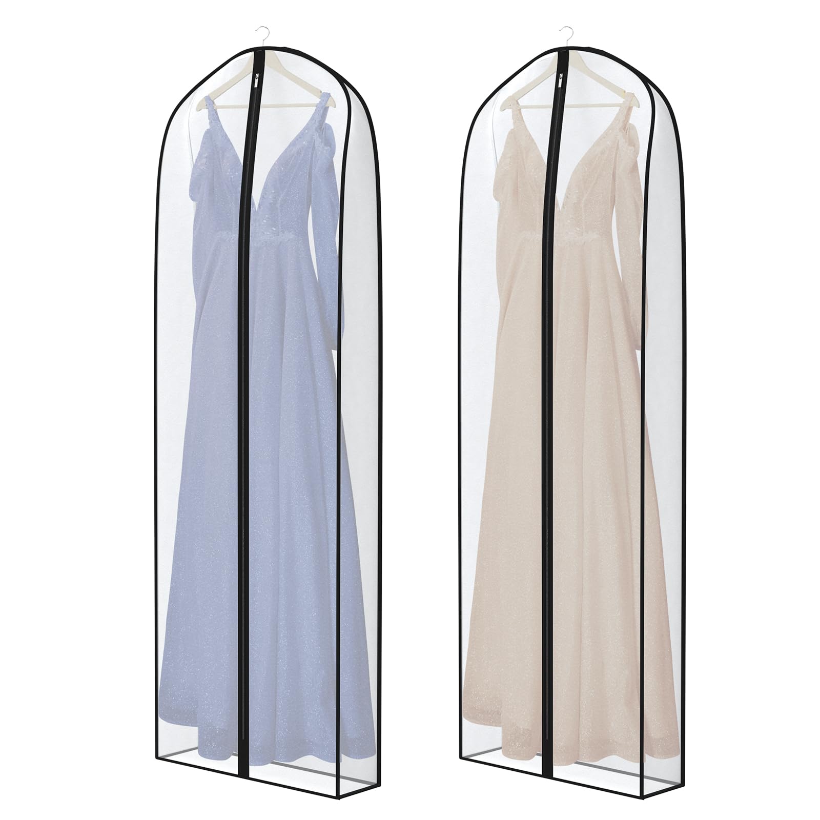 Zilink breathable dress bag keeps gowns aired and protected while stored