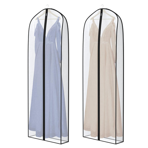 Zilink breathable dress bag keeps gowns aired and protected while stored
