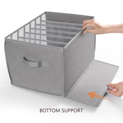 Zilink clear-design closet bin transparent PVC for quick outfit visibility