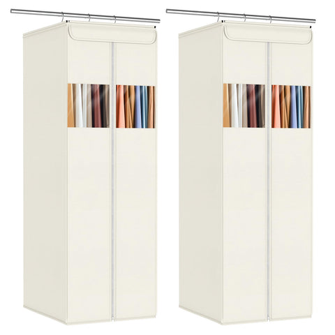 Zilink 54-inch clear garment bag with window for quick visibility.