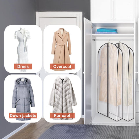 Zilink closet organization garment bag helps tidy long dresses