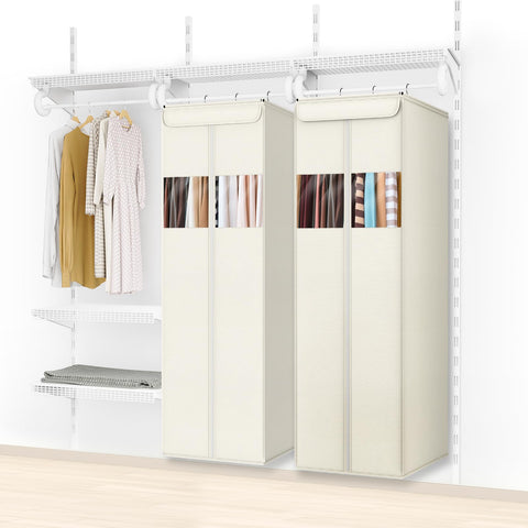 Zilink closet-ready bags keep coats, suits, dresses tidy.