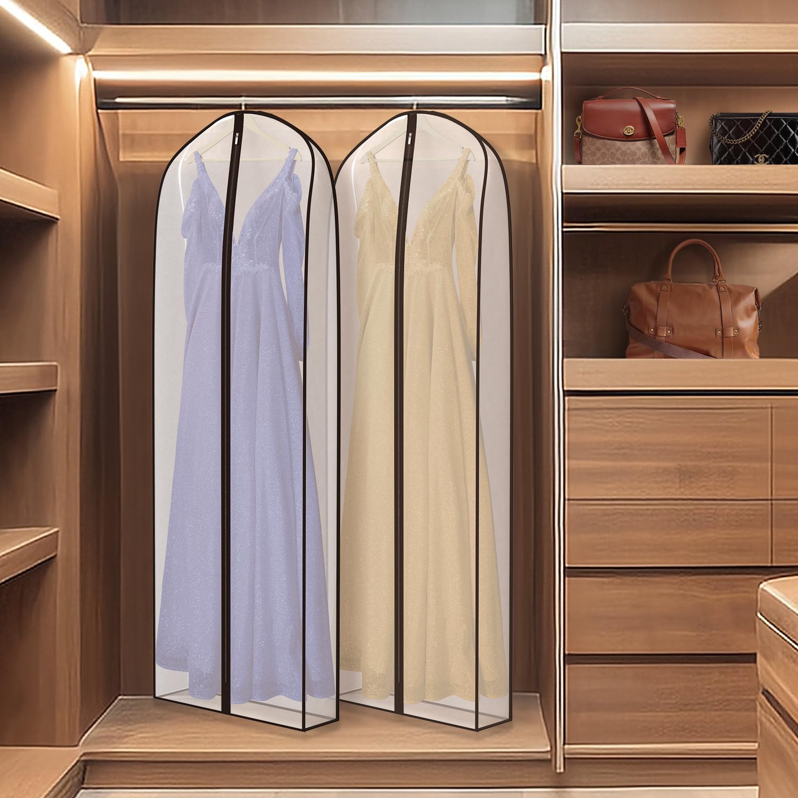 Zilink two-pack dress bags set protects multiple gowns with breathable fabric