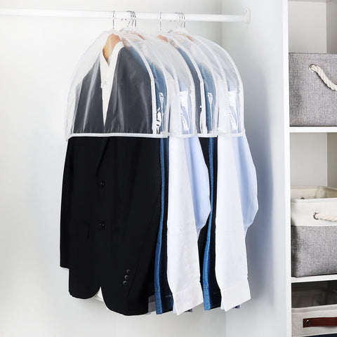 Zilink seasonal garment storage covers organize sweaters and coats for easy closet access.