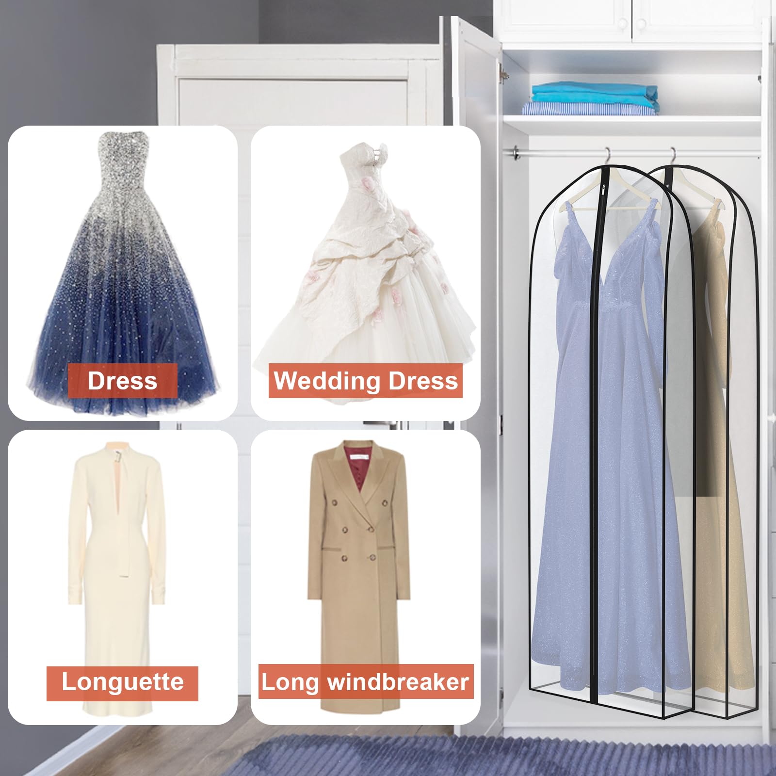 Zilink breathable garment bag safeguards fabrics while keeping your closet organized