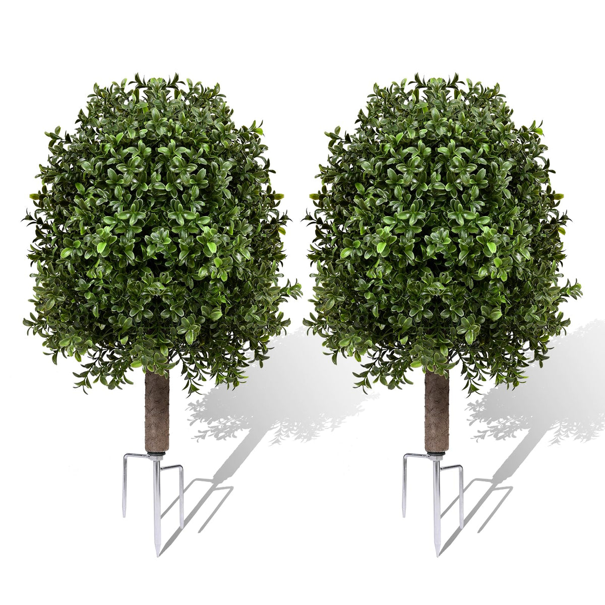 Zilithra boxwood topiary ball in exterior display with lifelike texture.