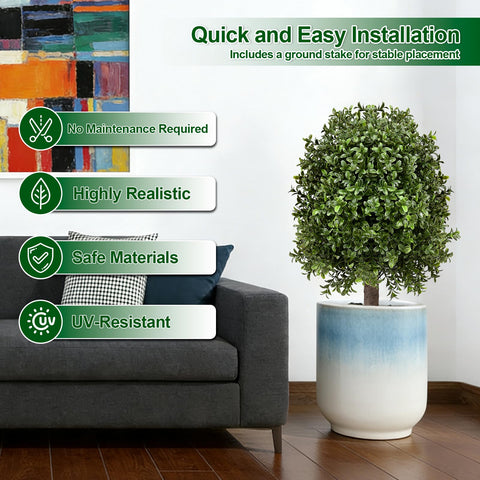 Zilithra natural trunk texture enhances realistic outdoor topiary.