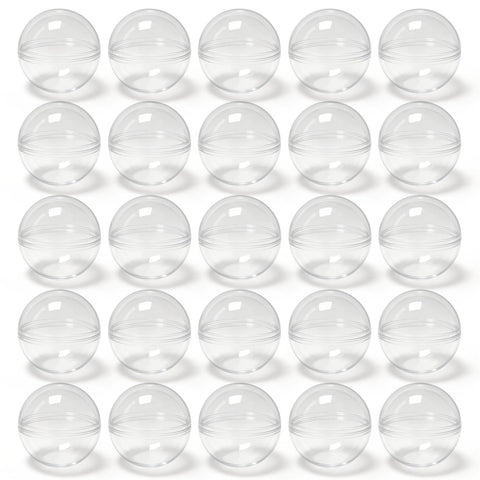 Zilphoba 2-inch clear capsules for bright prize display in parties