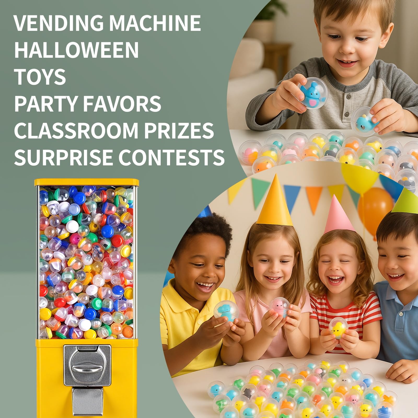 Zilphoba party favors and treasure hunts boosted by fillable capsules