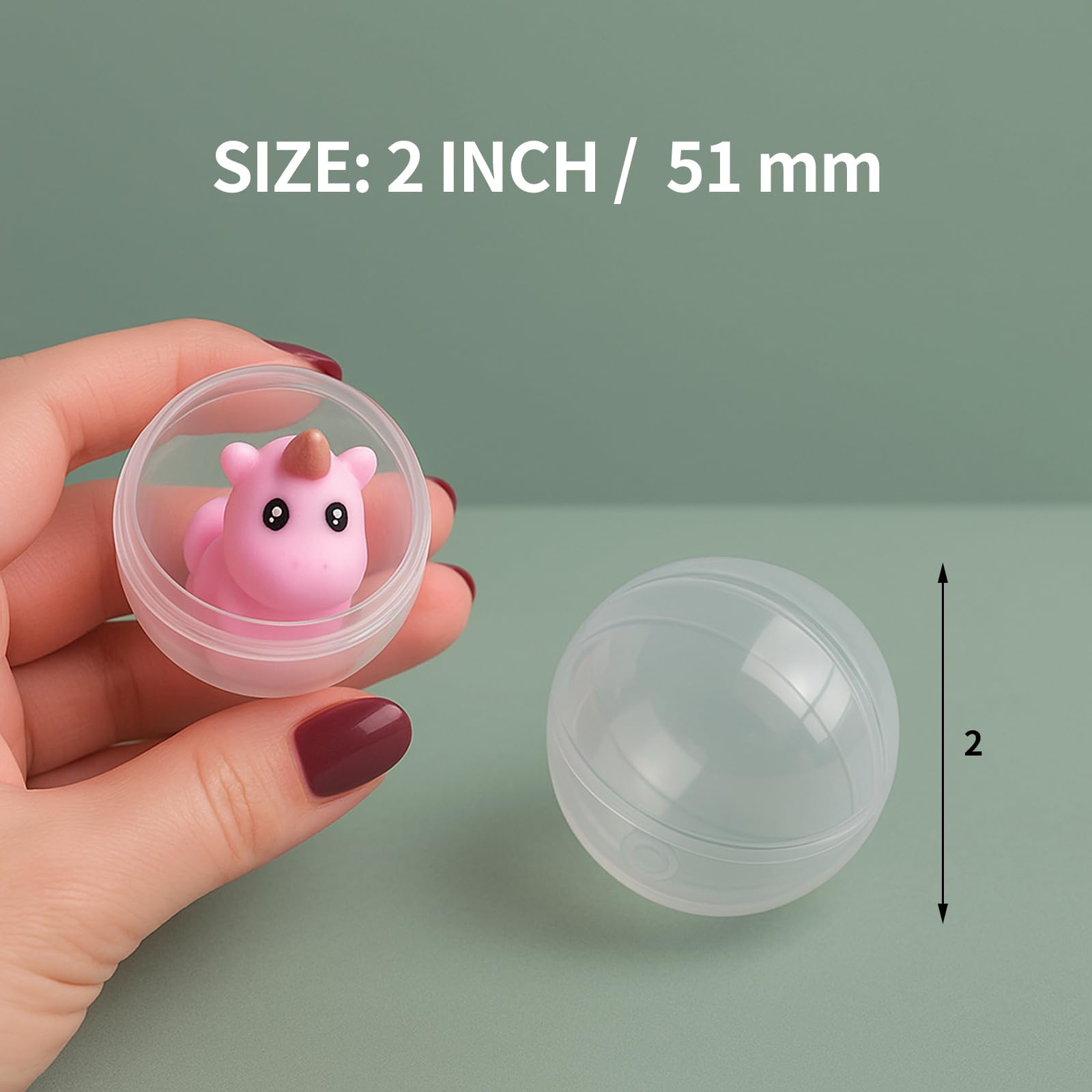 Zilphoba spacious 2-inch capsules fit minis and small toys