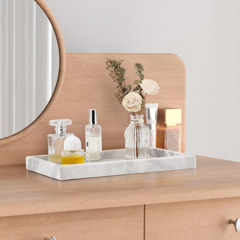 Zilukar marble tray unique veining emphasizes natural beauty and individual style.