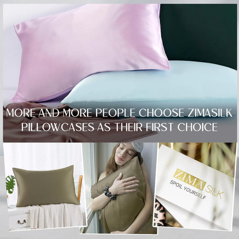 ZIMASILK color varieties pillowcase options for matching bedding styles.