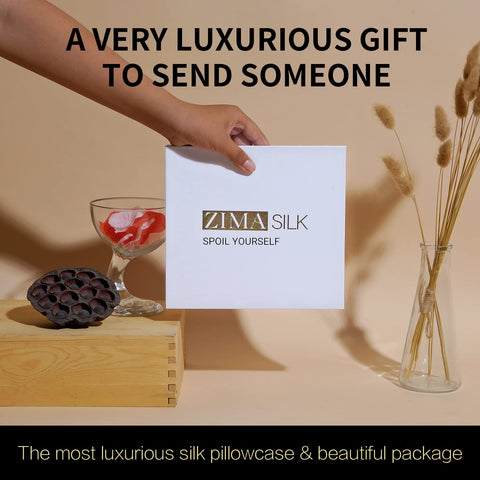 ZIMASILK hand-stitched edges for lasting durability and neat finish.