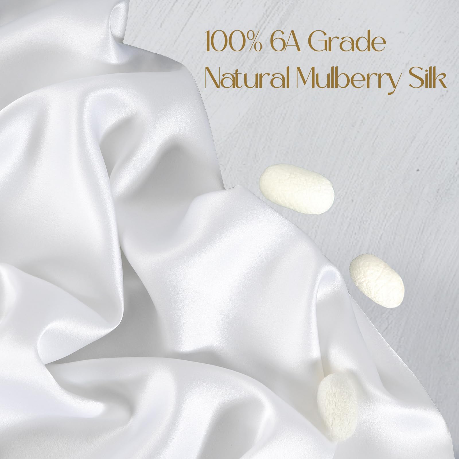 Close-up of ZIMASILK hidden zipper pillowcase preventing hair snagging