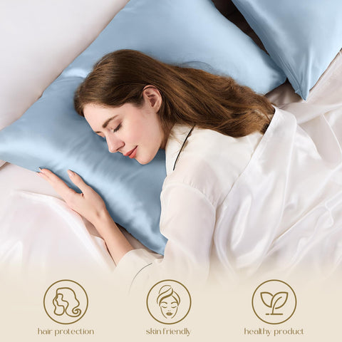 ZIMASILK hidden zipper design keeps pillow secure.