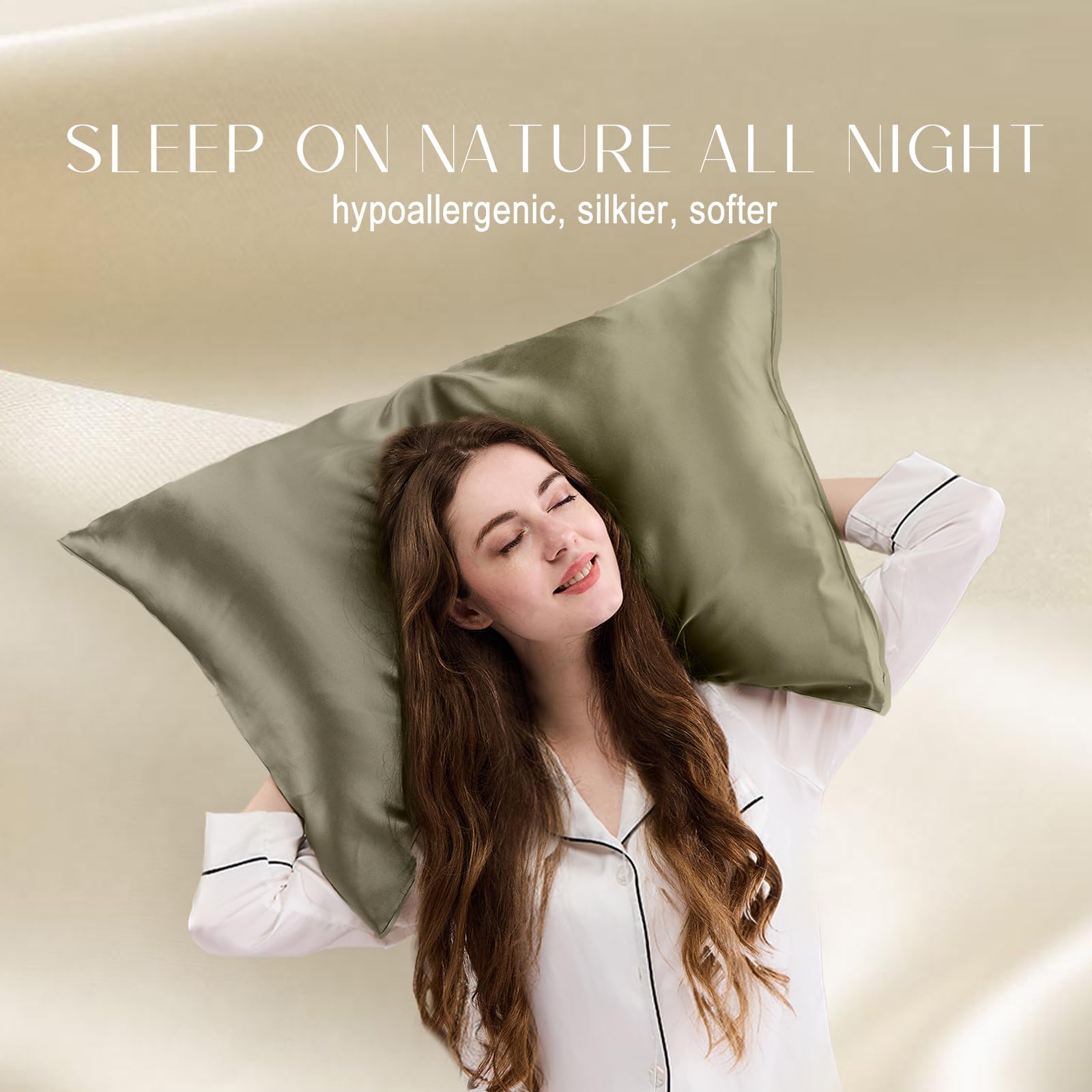 ZIMASILK pillowcase 600 thread count close-up shows durable breathable silk.