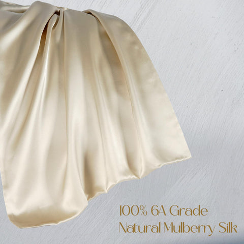 ZIMASILK pillowcase close-up stitching reveals durable construction and smooth texture