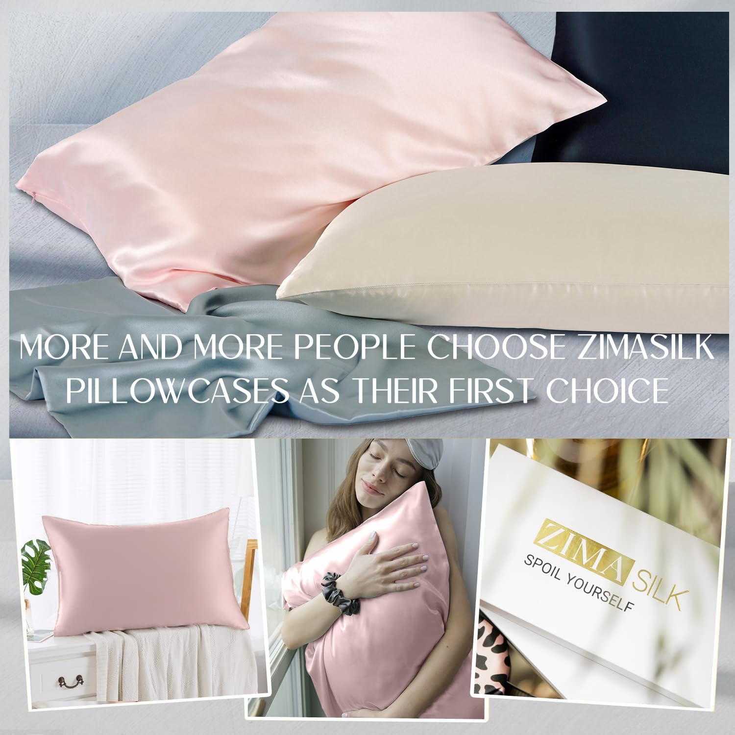 ZIMASILK colorfast pink pillowcase resists fading after washing.