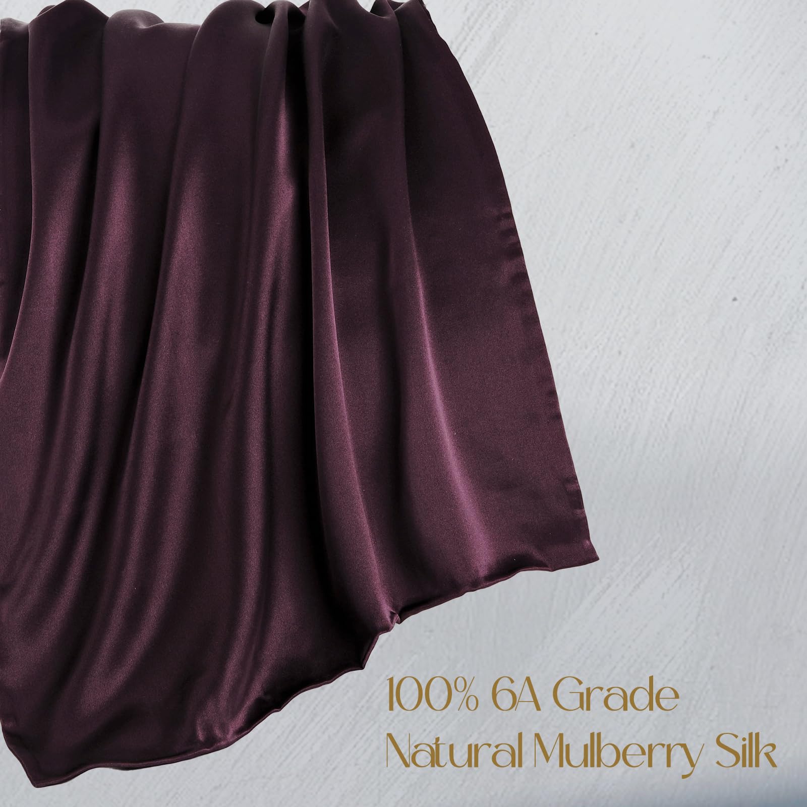 ZIMASILK hidden zipper detail keeps pillowcase secure overnight.