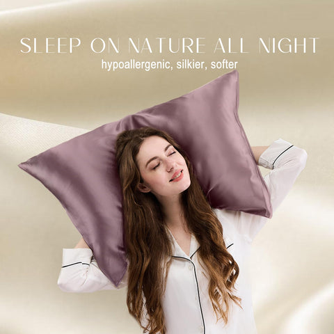 ZIMASILK pillowcase hidden zipper detail keeps pillow secure.