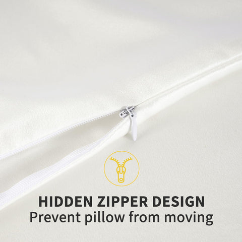 ZIMASILK ivory pillowcase packaging highlights 180-day warranty