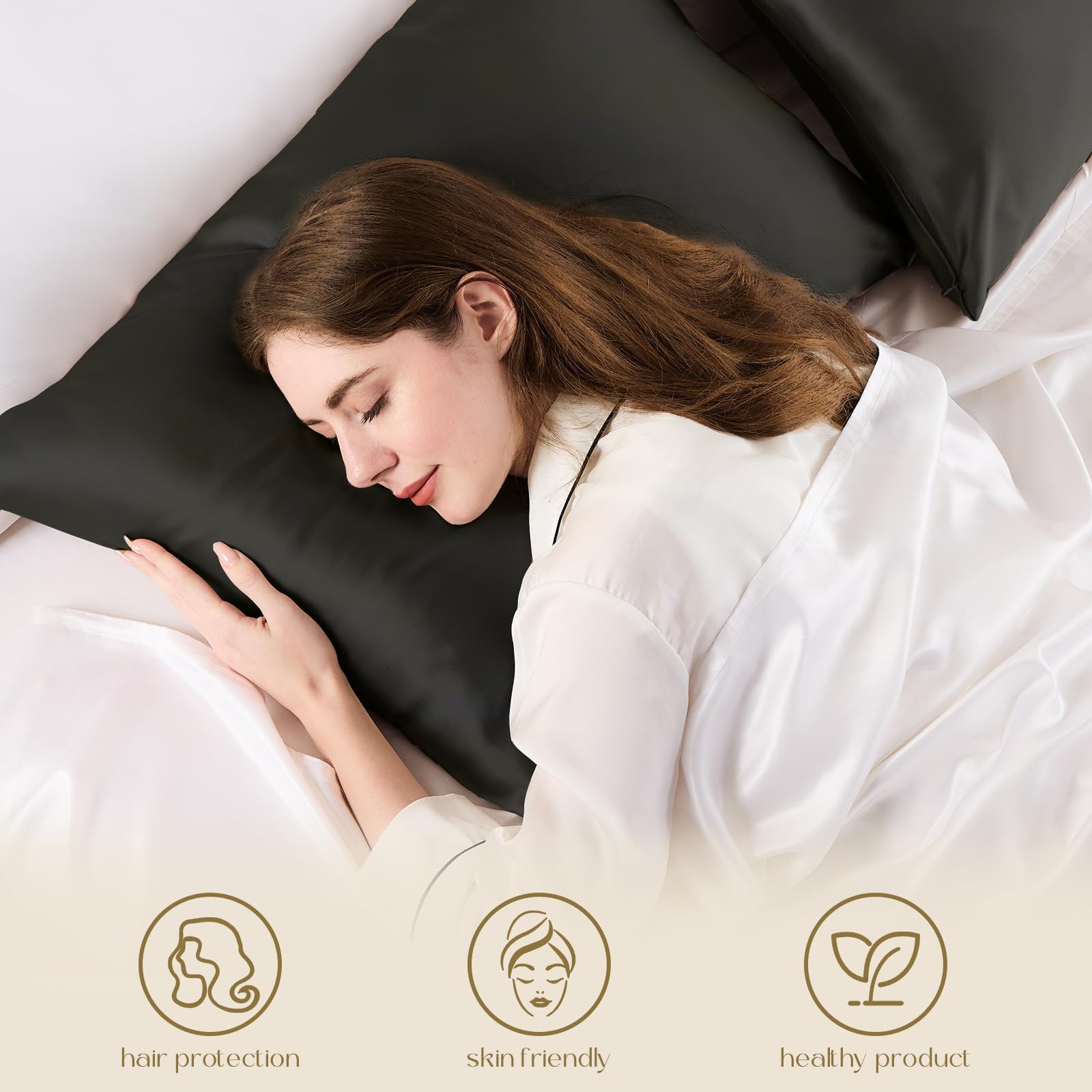 ZIMASILK queen-size 20x30 pillowcase for standard pillows