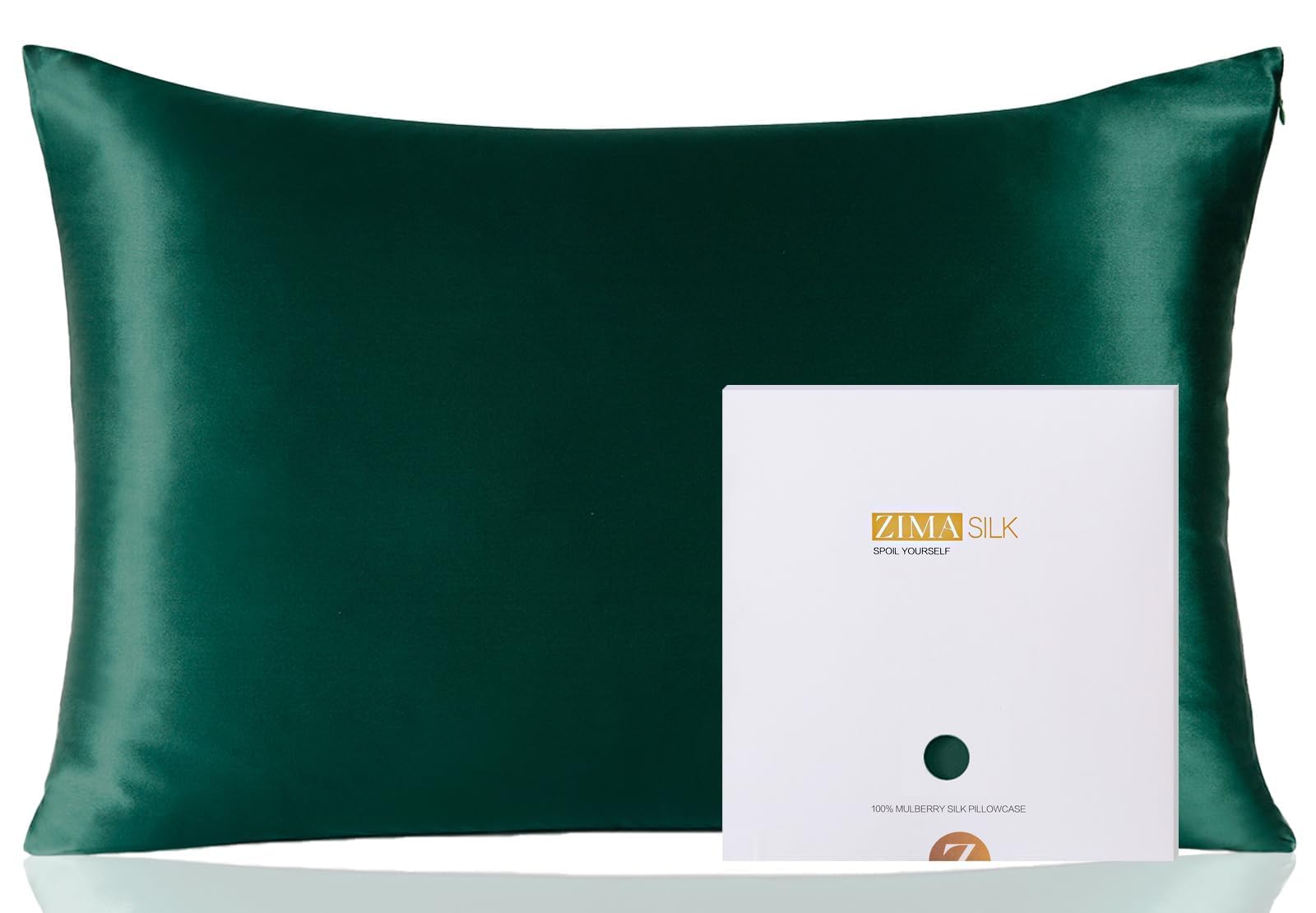ZIMASILK pillowcase in queen mulberry silk for smooth skin contact
