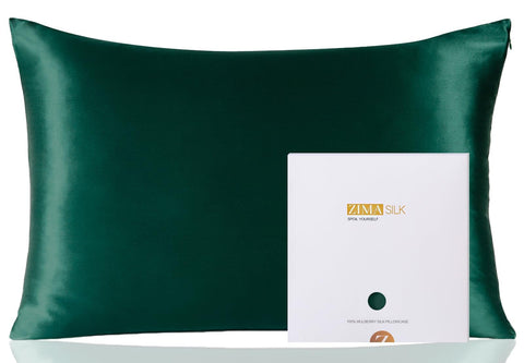 ZIMASILK pillowcase in queen mulberry silk for smooth skin contact