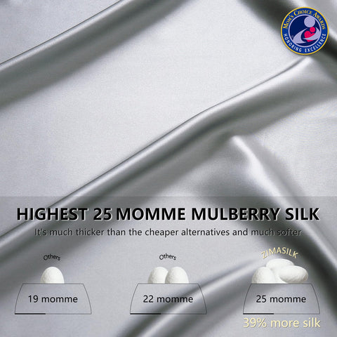 ZIMASILK skin-care silk pillowcase helps maintain moisture for healthier-looking skin.