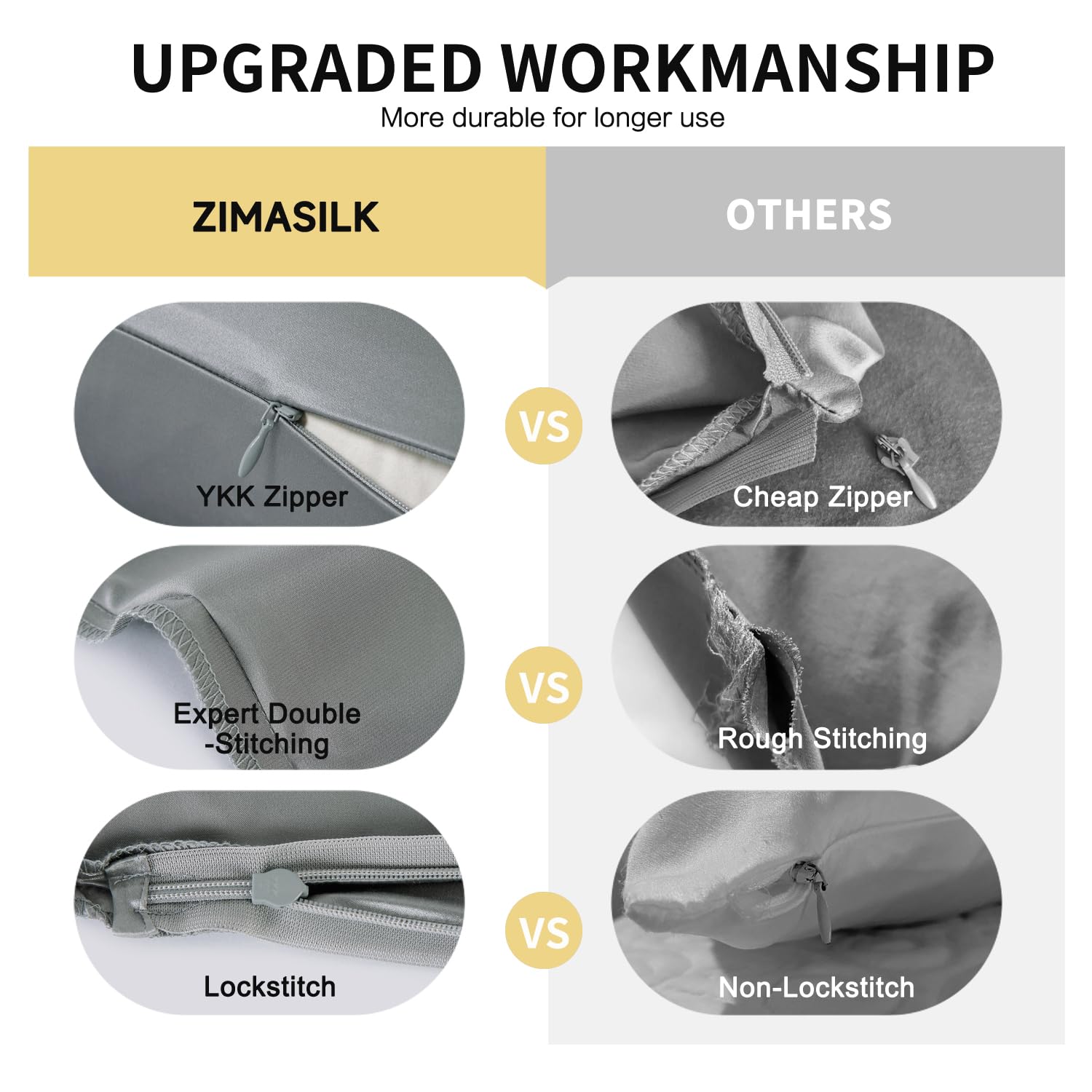 ZIMASILK OEKO-TEX certified label close-up confirms safe sleep