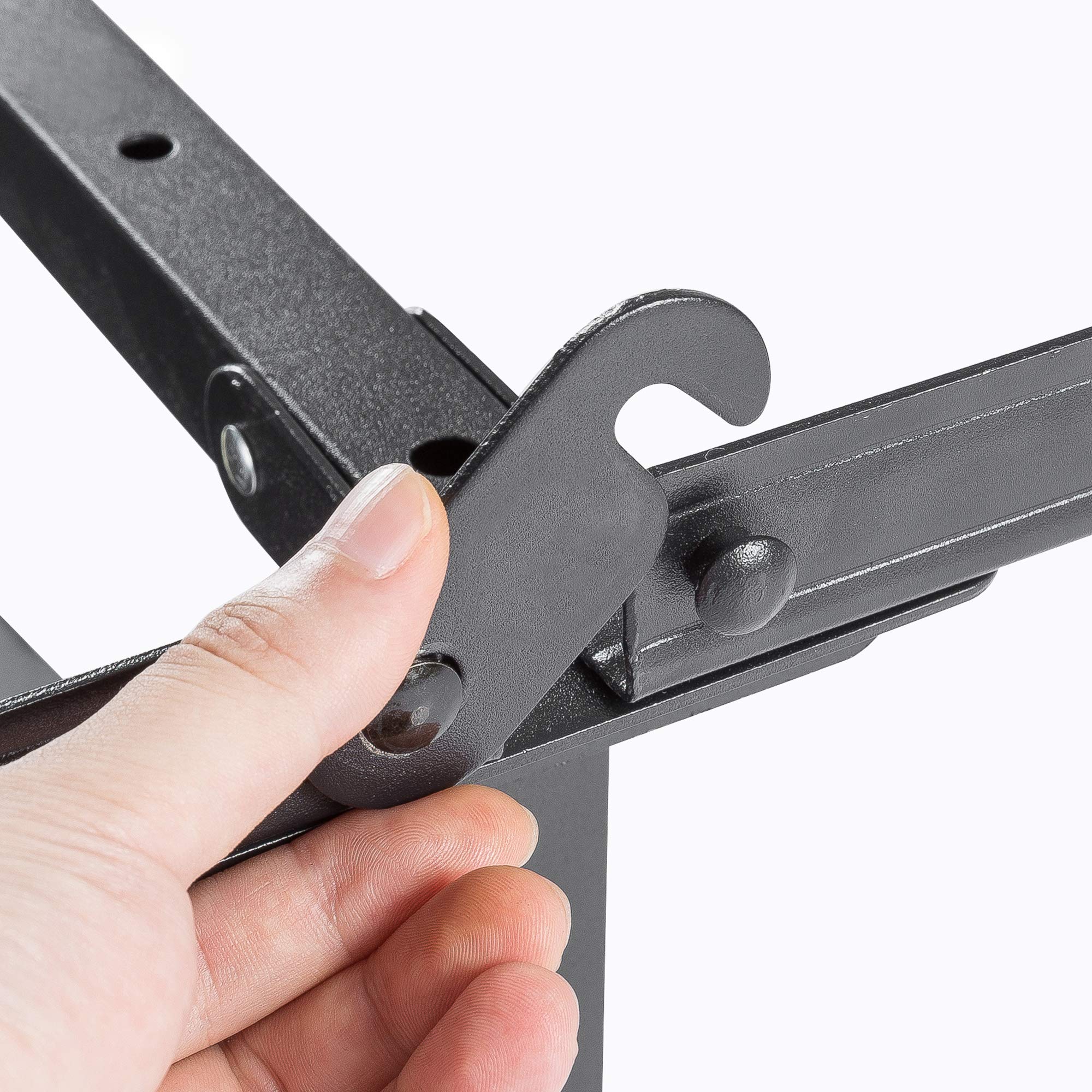 Rail detail on Zinus Compack frame highlighting secure connections