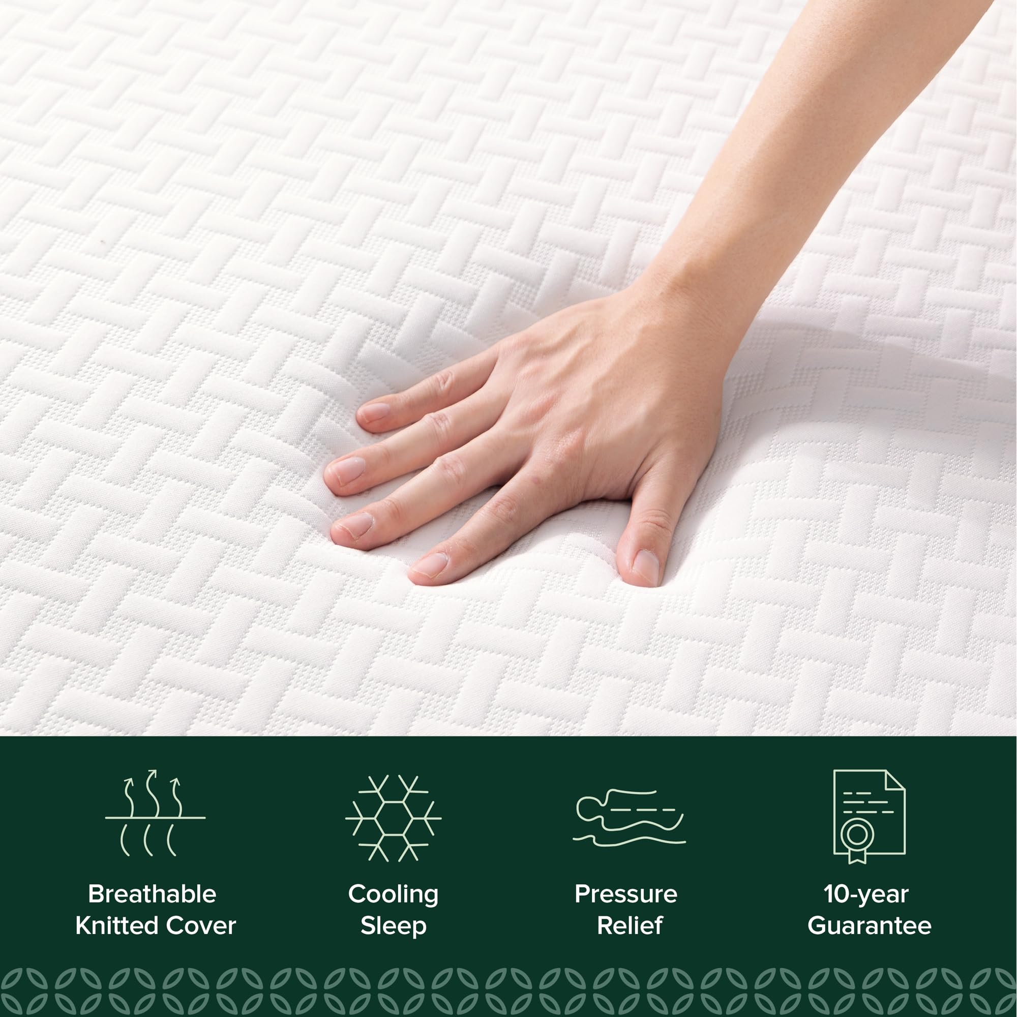 Zinus Cooling Essential Memory Foam Mattress twin airflow foam layer promotes cooling.