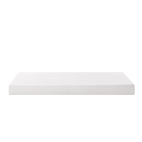 Zinus Cooling Essential Memory Foam Mattress twin warranty tag indicates a 10-year warranty.