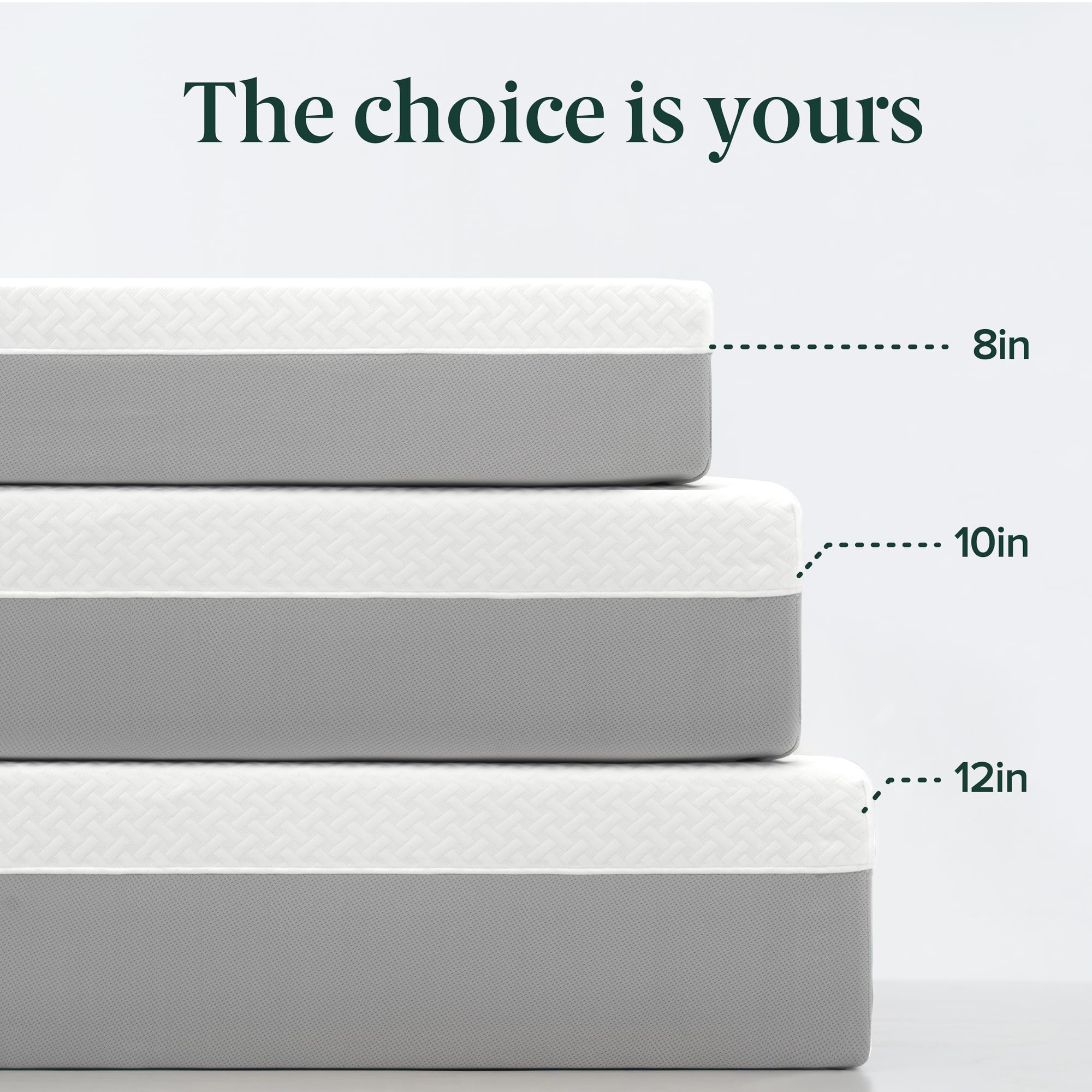 Zinus Green Tea Essential memory foam mattress boxed in compact packaging.