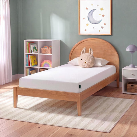 Zinus Green Tea memory foam mattress twin arrives boxed for easy setup.