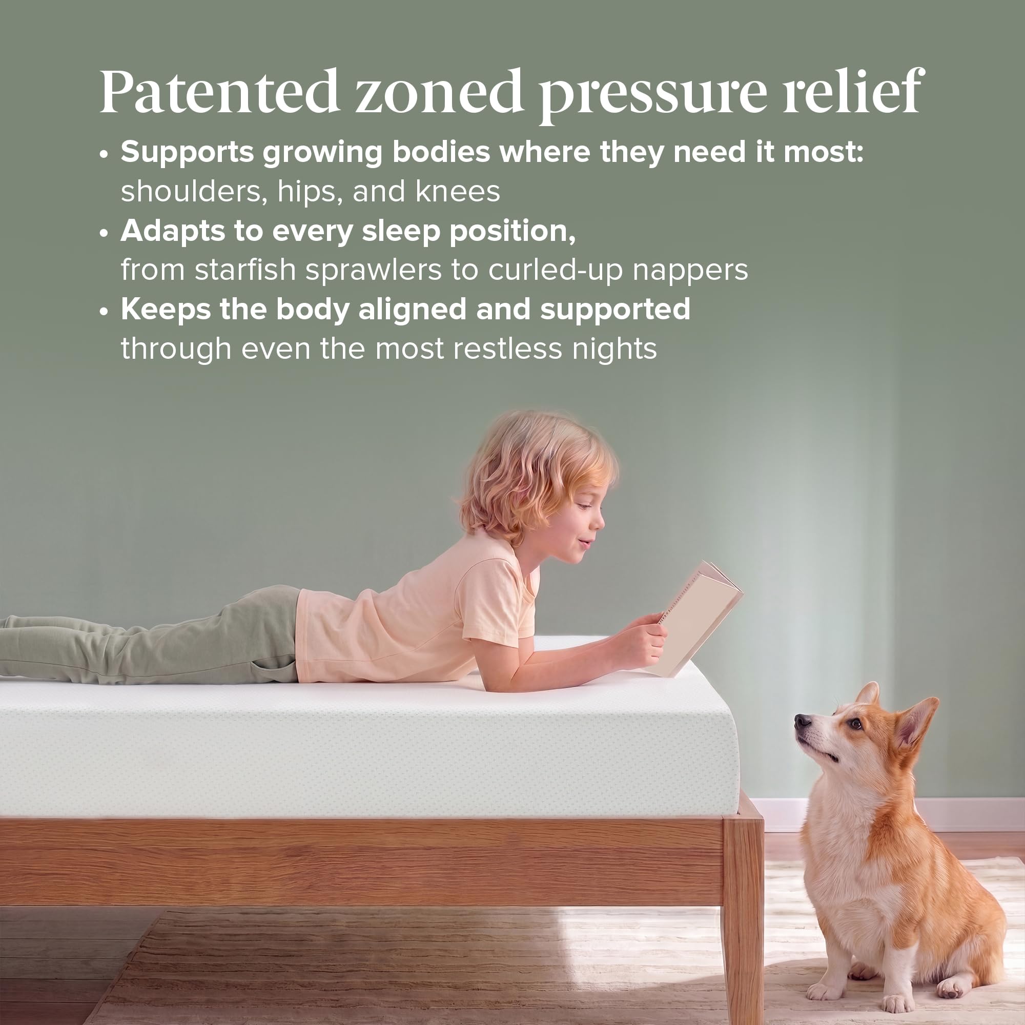 Green tea infusion helps neutralize odors for a fresh sleep space.