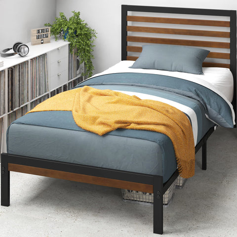 Zinus Kai bamboo headboard slats for sturdy support and contemporary look.
