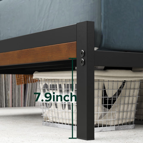 Zinus Kai low-profile footboard complements modern bedroom decor.