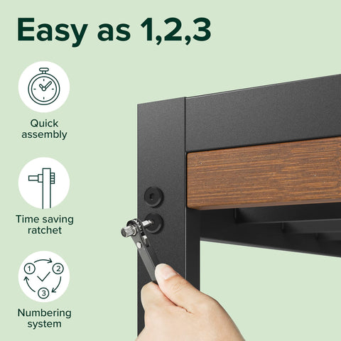 Zinus Kai slatted mattress support suitable for versatile mattress types.