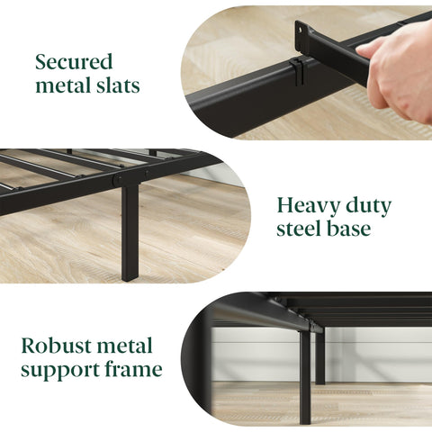 Zinus Leonardo twin bedframe weight capacity up to 350 lbs