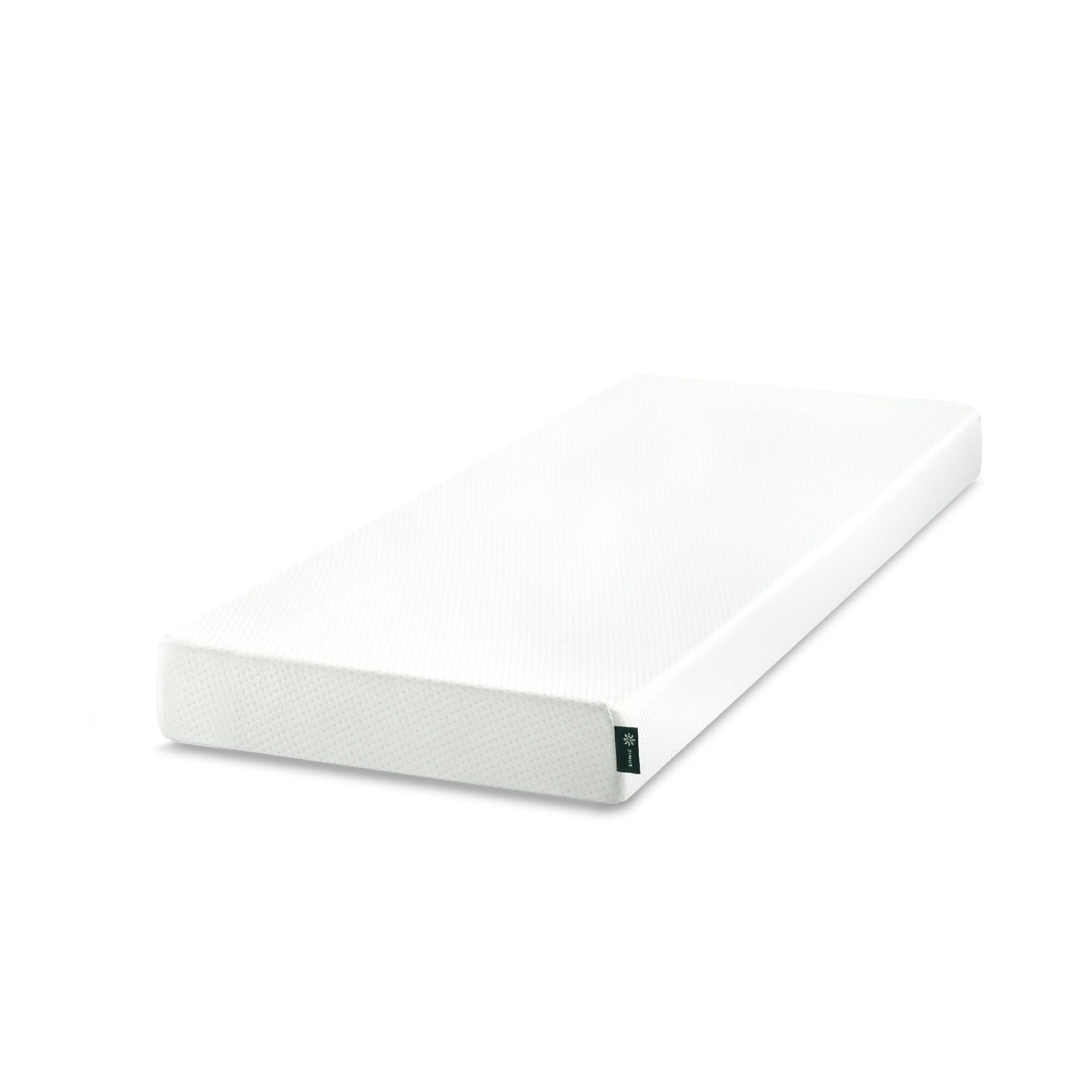 Zinus narrow twin mattress 30x75 shipped in a compressed box for easy setup.