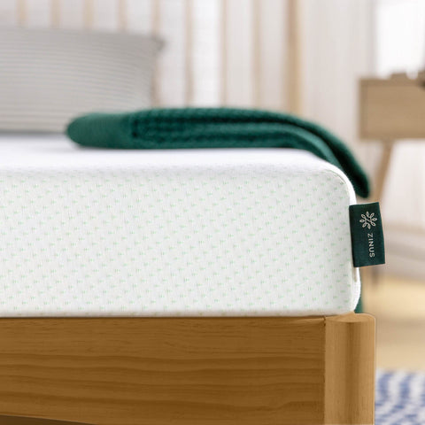 Zinus base foam promotes airflow for a cooler, stable sleep surface.