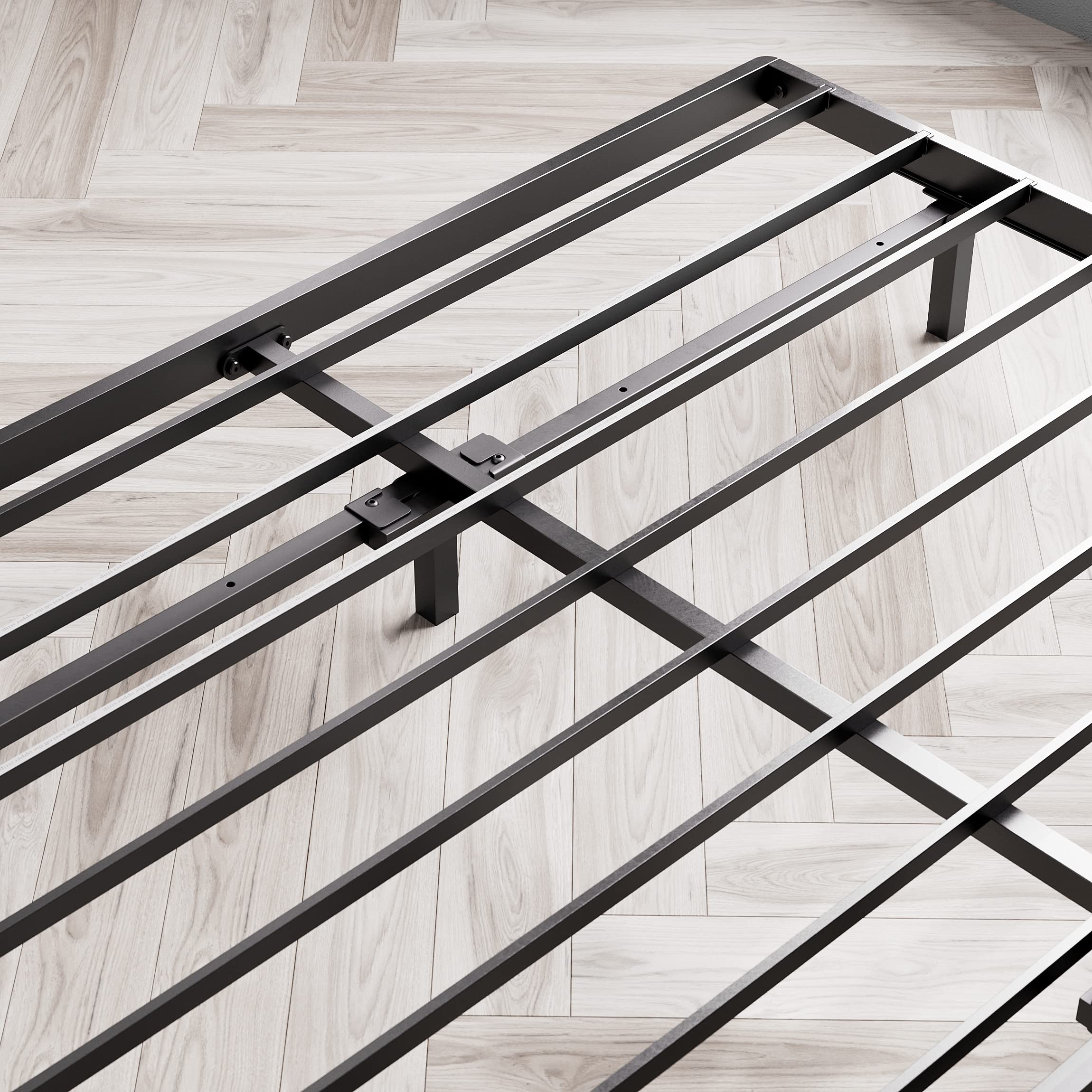 Zinus bunkie board includes a five-year warranty for durable mattress support.