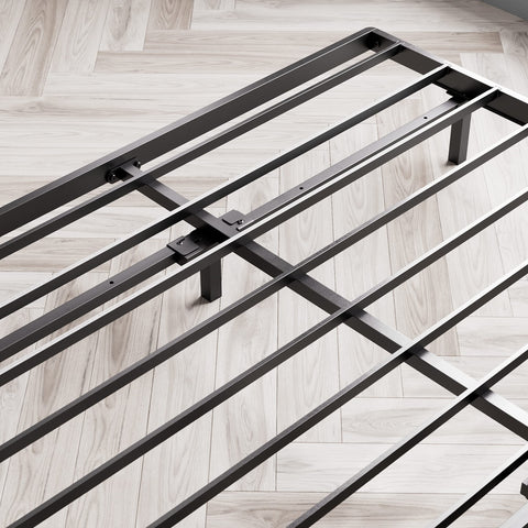 Zinus bunkie board includes a five-year warranty for durable mattress support.