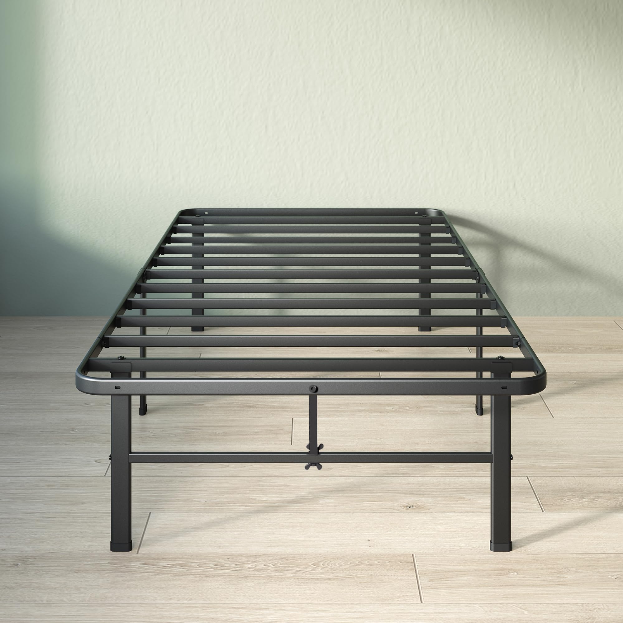 Zinus Rumi 14in twin bed frame with sturdy steel build for lasting support