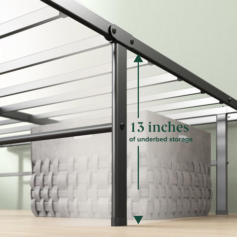 Zinus Rumi quick assembly box demonstrates all parts for fast setup