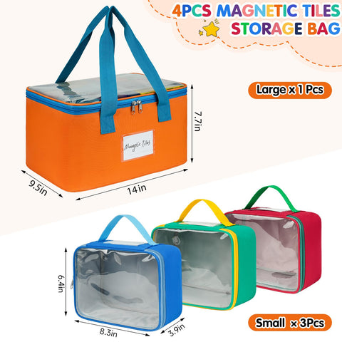 ZIOZERTT storage bag features sturdy handles for easy lifting and carrying.